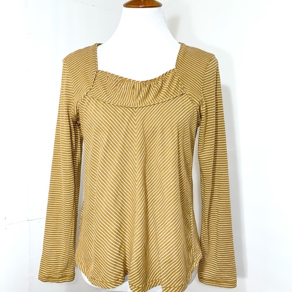 SOLD-Anthropologie Striped Pullover Knit Top - Picture 2 of 8
